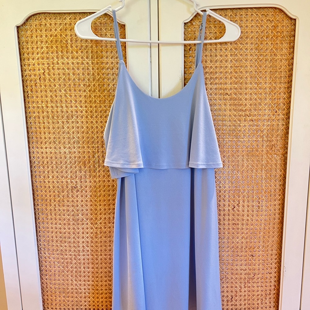Express Ruffle Cami Overlay Dress